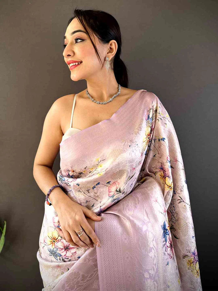 Kanjivaram Digital Silk Saree