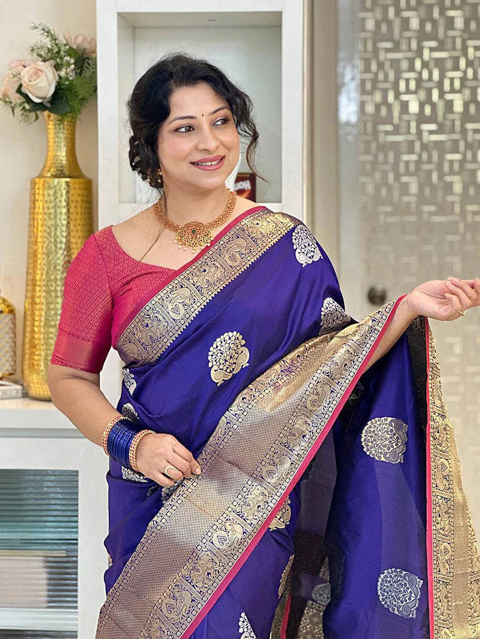 Wine Kanjivaaram Soft Silk Kanchi Zari Weaving Saree