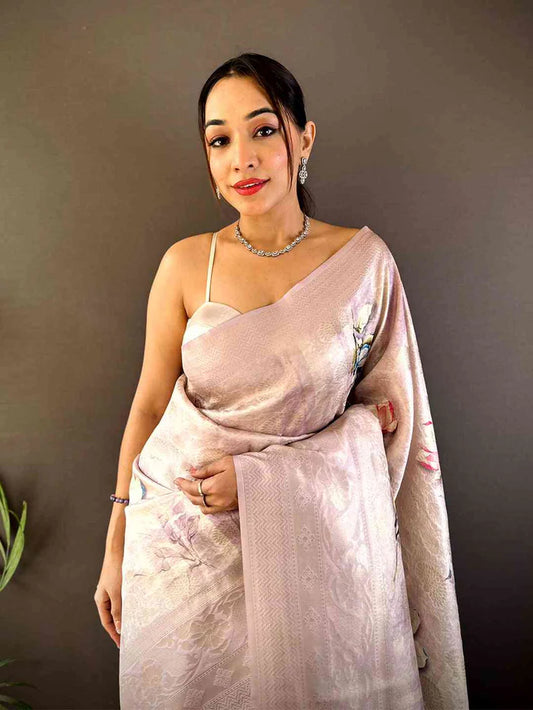 Kanjivaram Digital Silk Saree