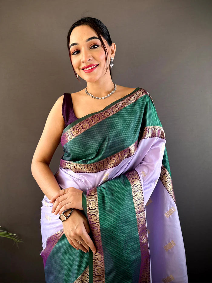 Gadhwal Pure Soft Silk Saree