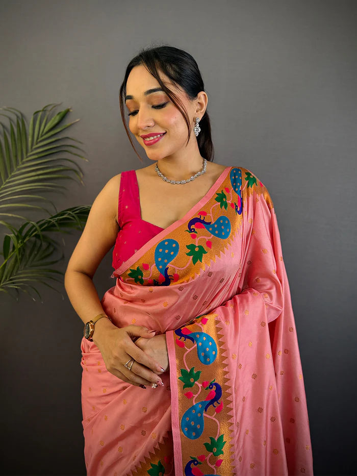 Yeola Paithani Soft Silk Saree