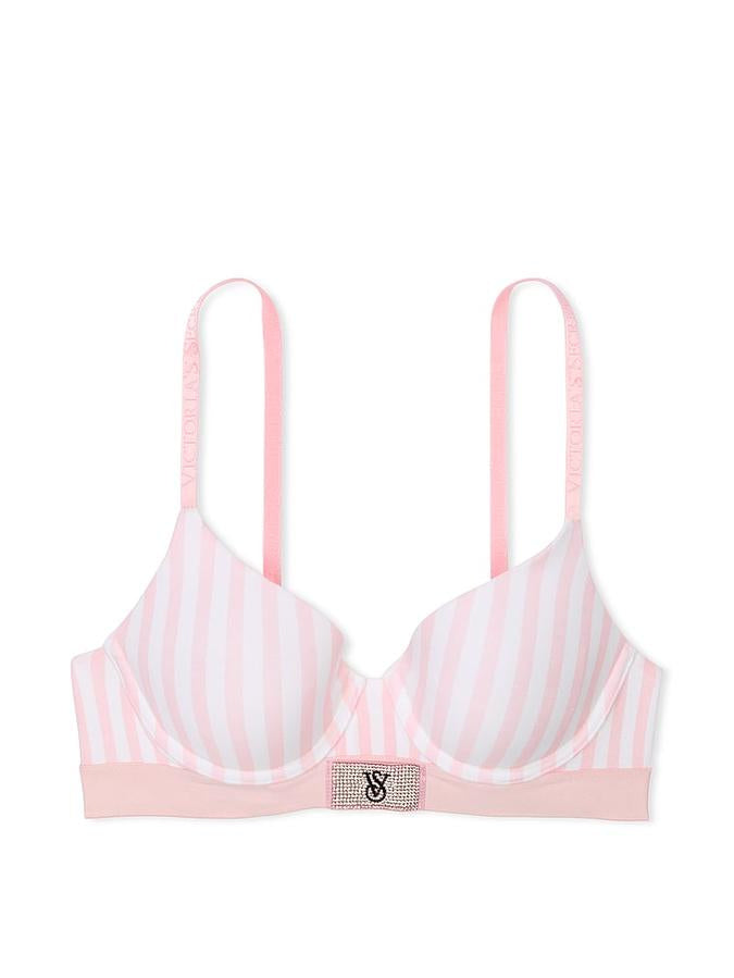 Shine Patch Lightly Lined Demi Bra & Panty