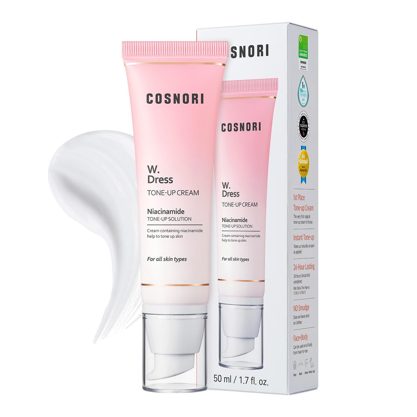 [COSNORI] Whitening Cream Whitening Dress Tone up Cream 50ml 1.7oz