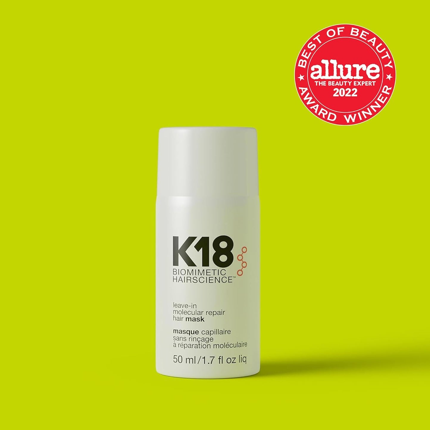 K18 Leave-In Repair Hair Mask Treatment To Repair Dry Or Damaged Hair - 4 Minutes To Reverse Hair Damage From Bleach, Color, Chemical Services And Heat,1 Count