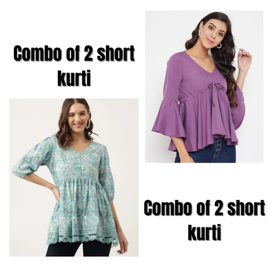 Combo Of 2 Plum Elegance Top & Tunic