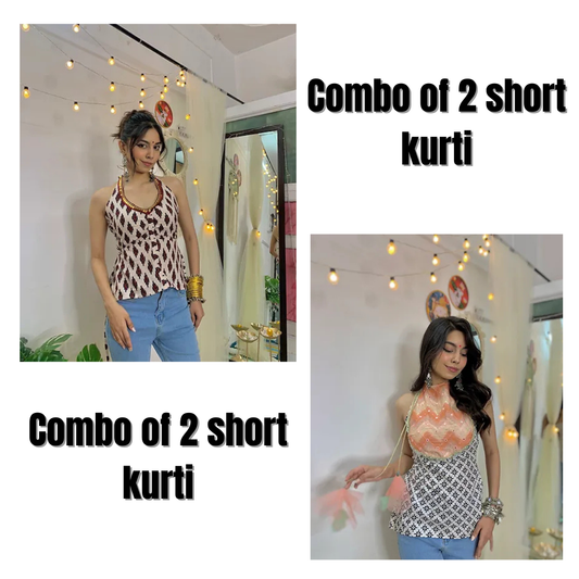 Combo of 2 Ethnic Glam Mini Kurti