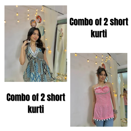 Combo of 2 Elegance Short Kurti