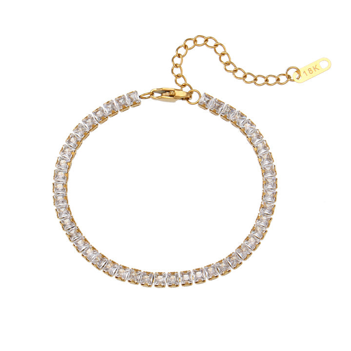Set of 10 Gold Plated Clover Bracelets