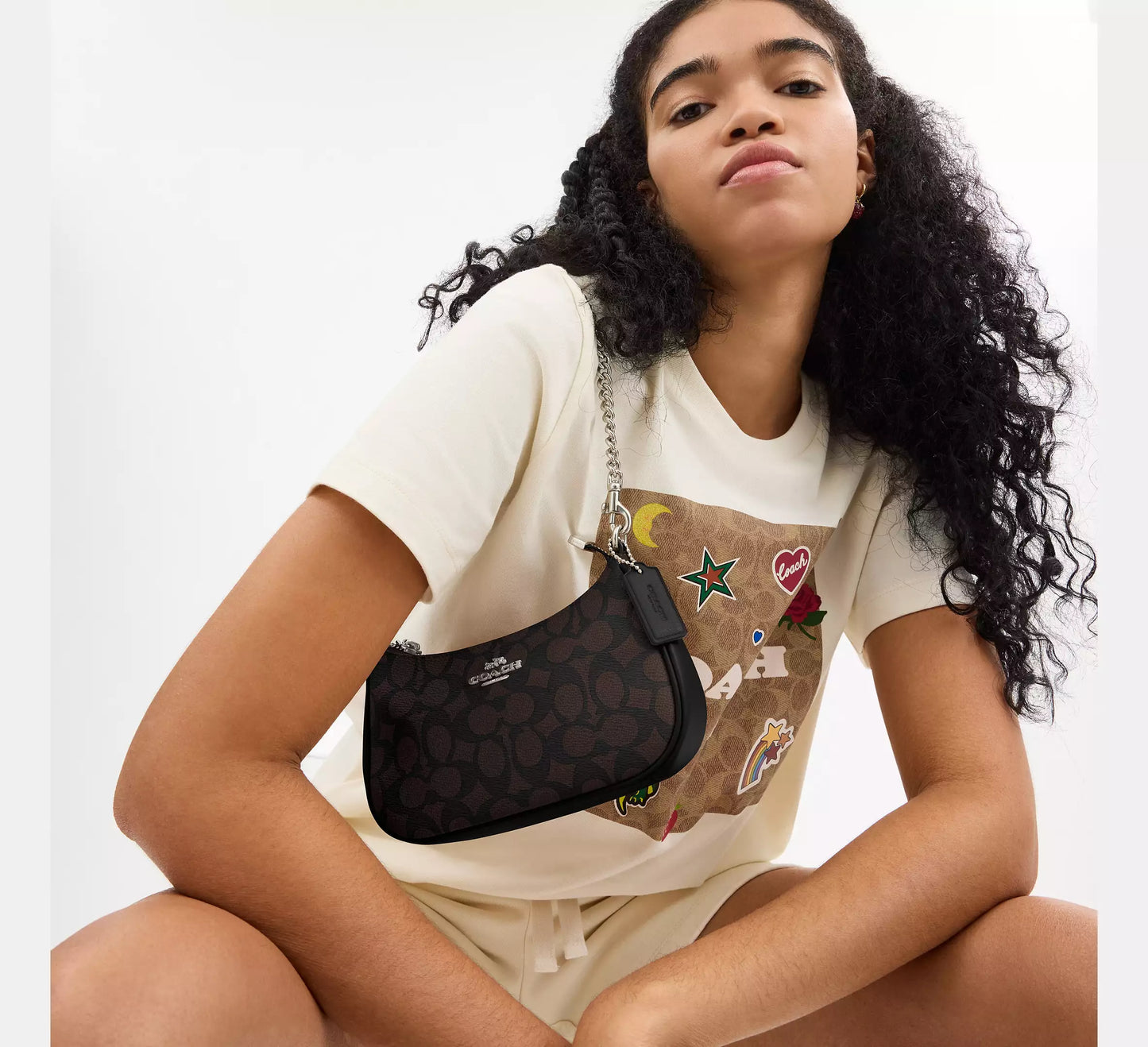 COACH  Mini Crossbody Bag In Signature Canvas