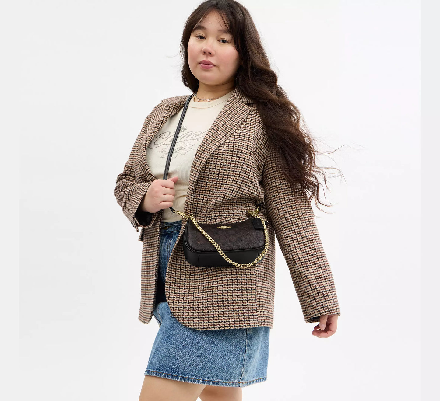 COACH  Mini Crossbody Bag In Signature Canvas
