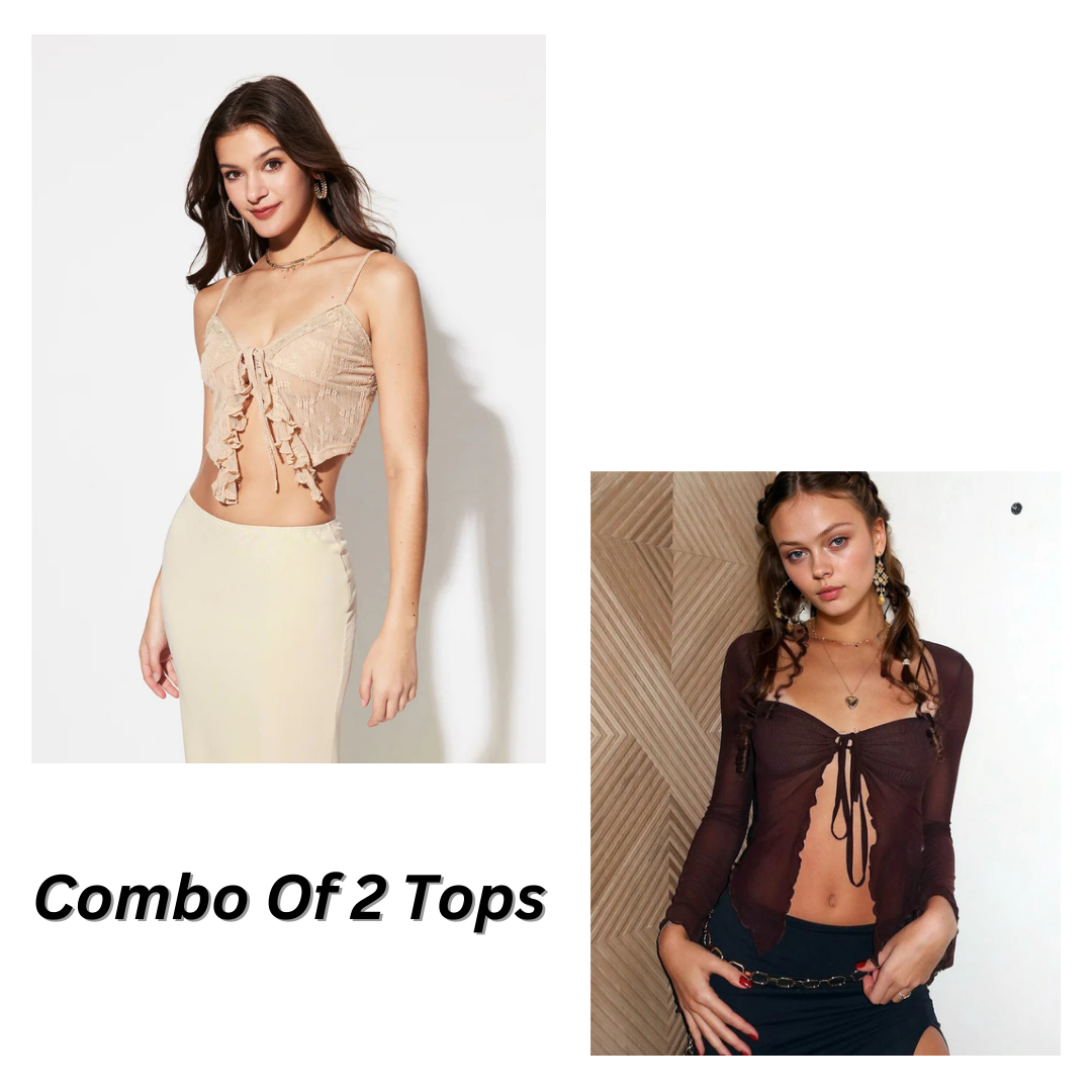 Combos Of 2 Sheer Top