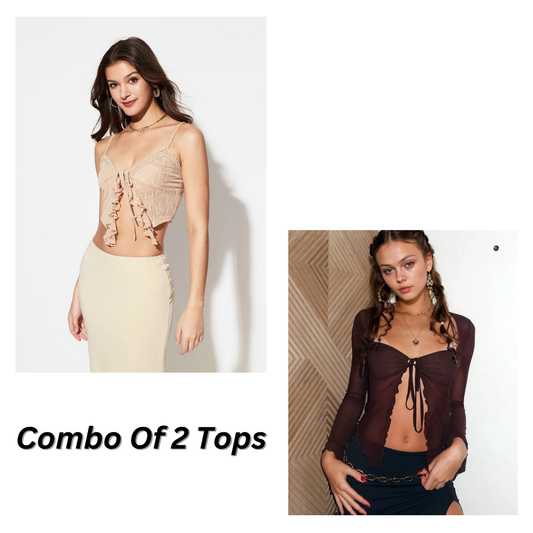 Combos Of 2 Sheer Top