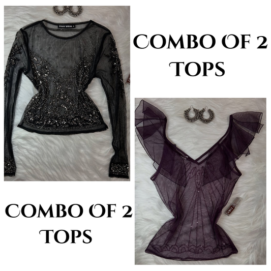 Combo Of 2 Sheer & Shine Top & Tunic