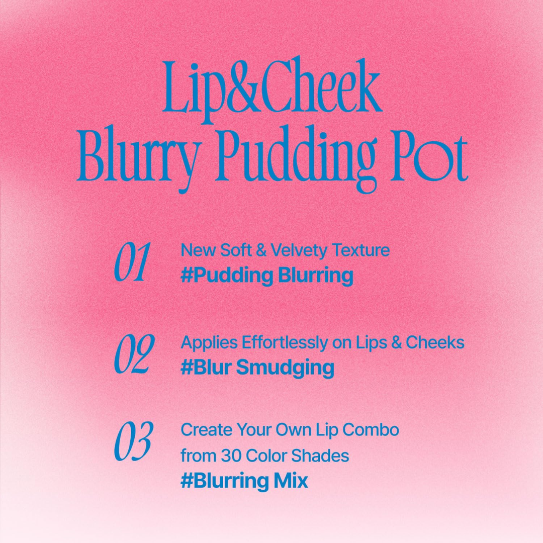 Combo of 8 Korean Ombere Lip and Cheek Tints Pudding Pots