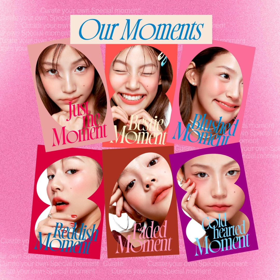 Combo of 8 Korean Ombere Lip and Cheek Tints Pudding Pots