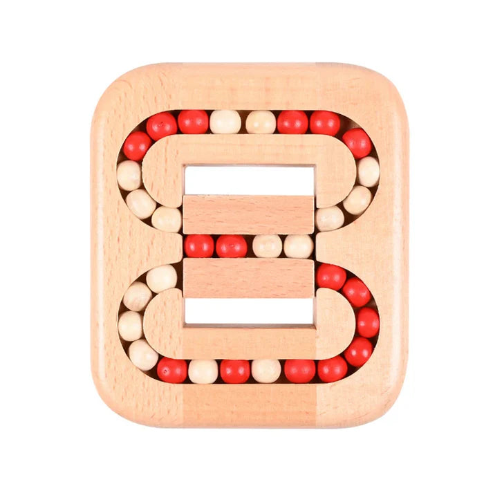 Rotating Magic Bean Fingertip Toy Wood Puzzles For Adults Kids