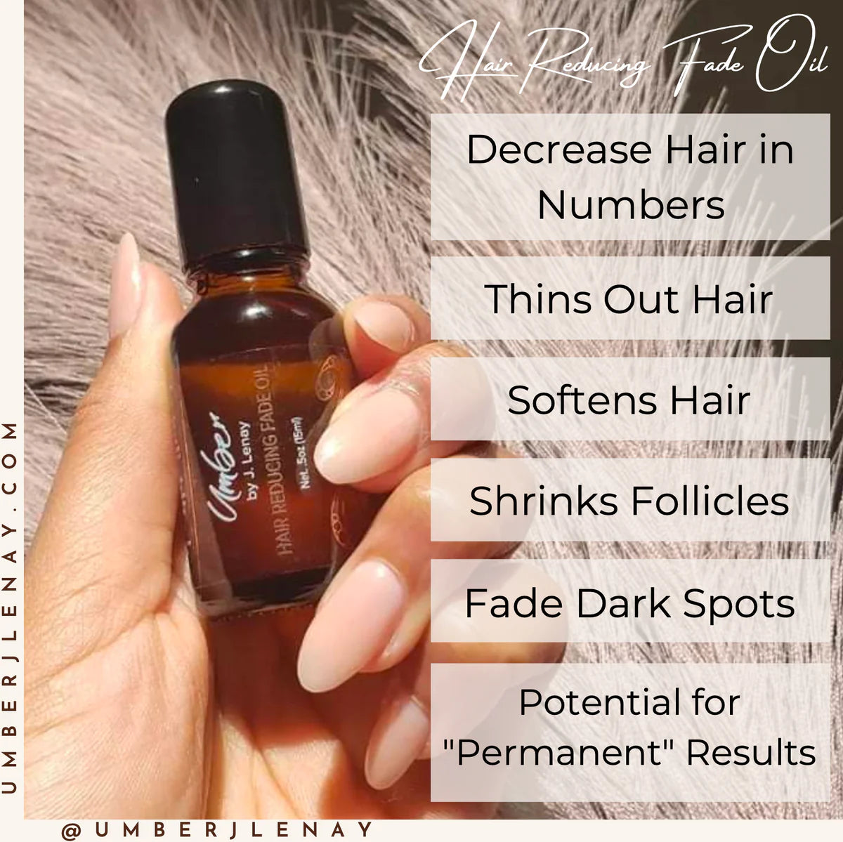 0.5 oz Hair Reducing Fade Oil Roll-On