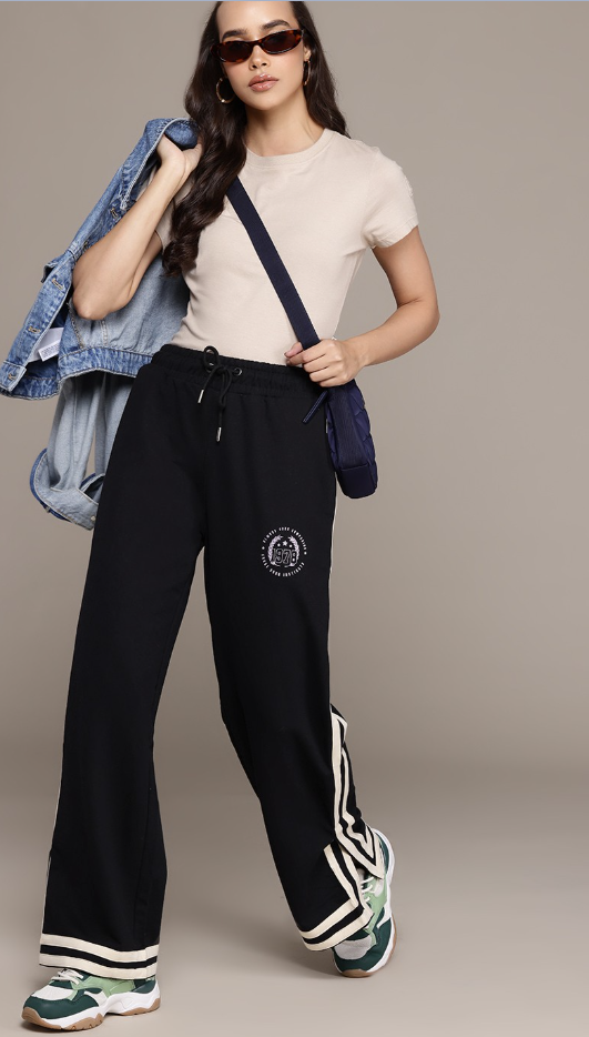 StripeWave Relaxed Track Pants