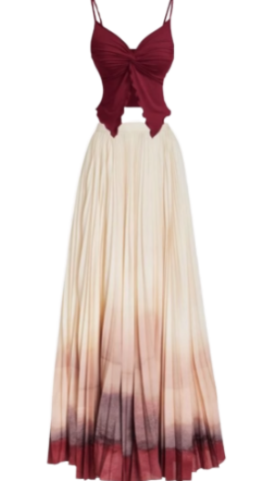 BloomPair: Top + Skirt Set