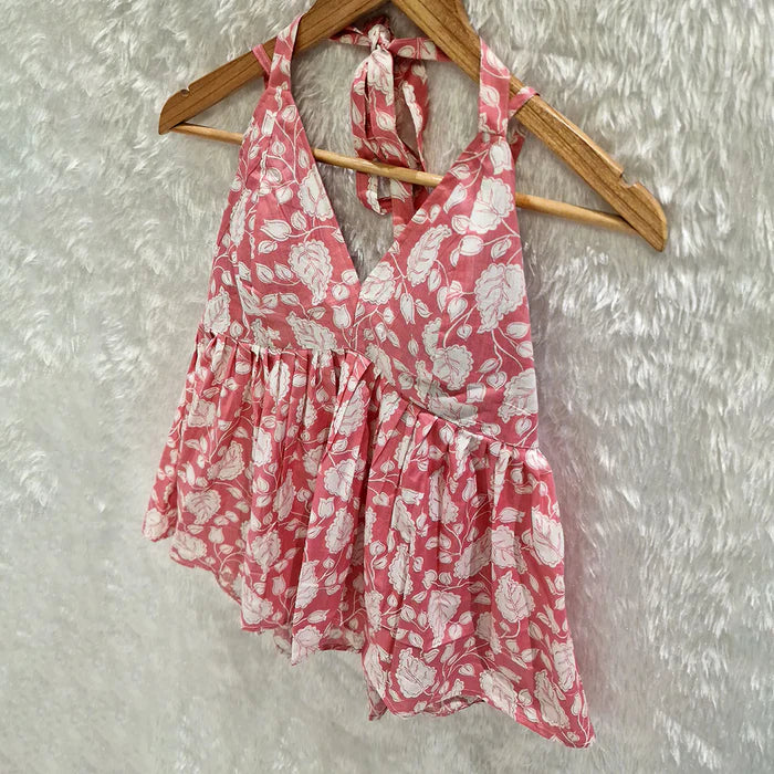 Combo of 2 Halter Neck Removable Padded Top