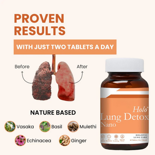 Ayurvedic Holo Lung Detox Tablets For Smokers