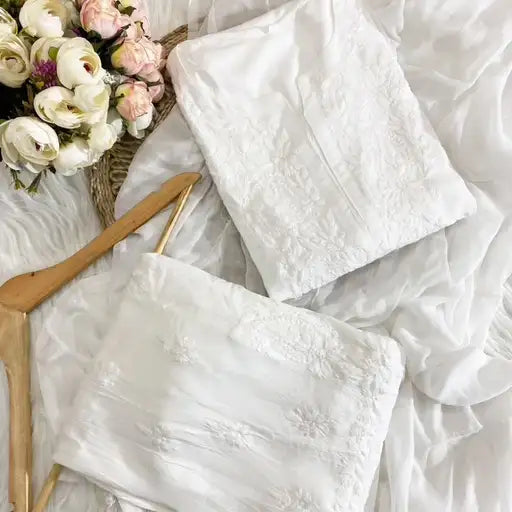 Ombre Reyon 3PC Chikankari Set