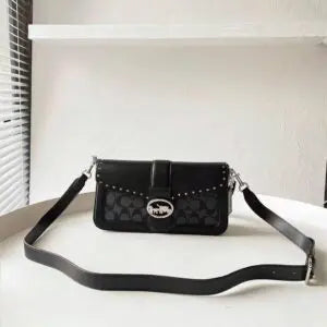 COACH GEORGIE BLACK SHOULDER BAG