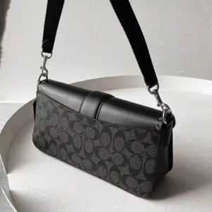 COACH GEORGIE BLACK SHOULDER BAG