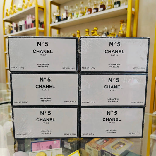 Chanel Paris N°5 Soap 5×75gm