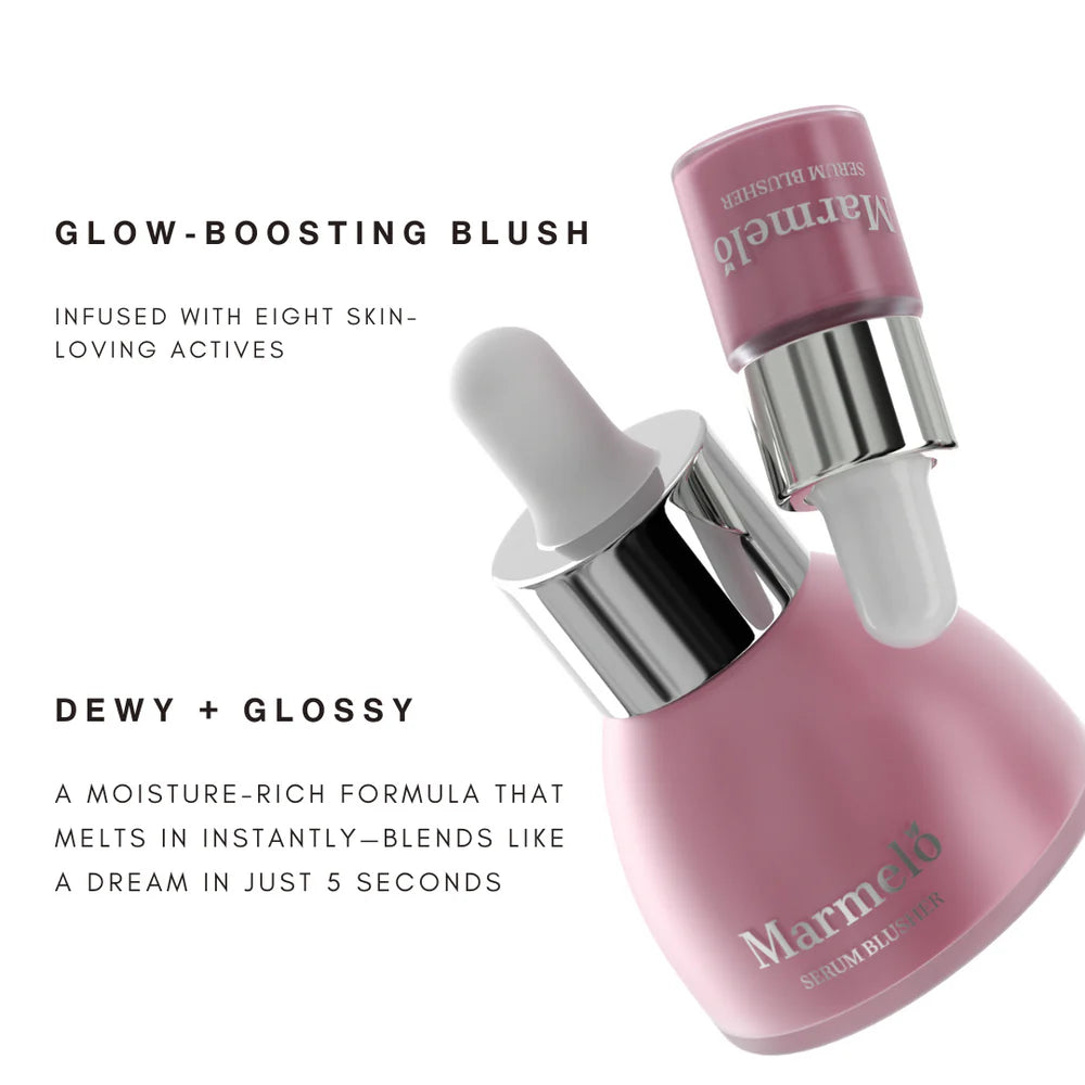 Marmelo Serum Blusher MINI | Dewy and Radiant Finish | Buildable Coverage | 6-hour Long Wear | Formulation infused with Niacinamides & Hyaluronic acid (MINI (4 ML))