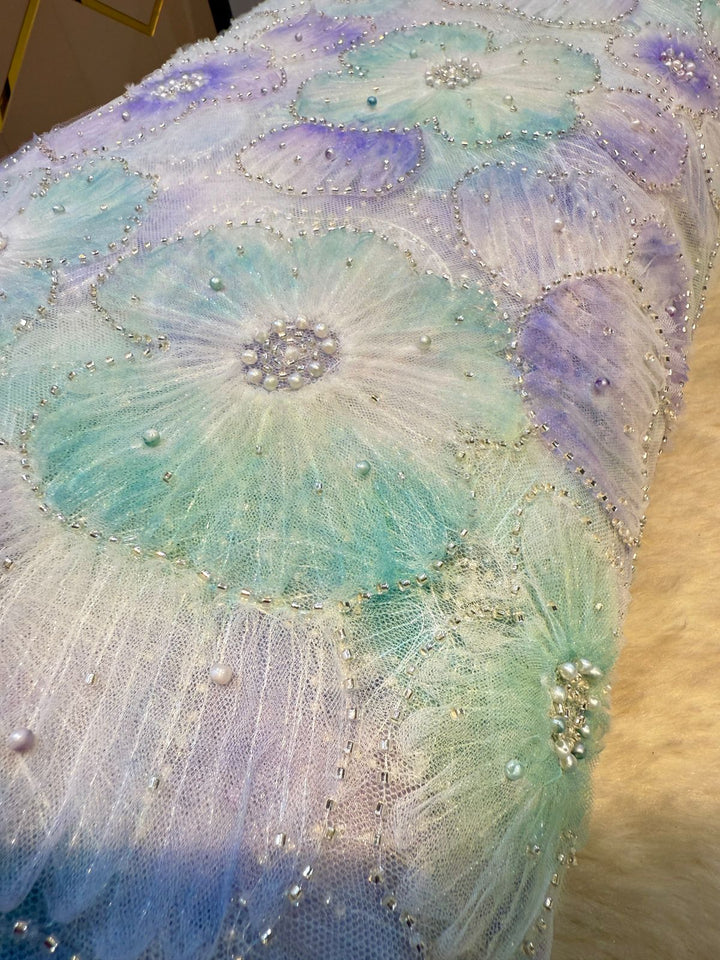 Fiza Applique Handwork Net Embroidery 54 inch width