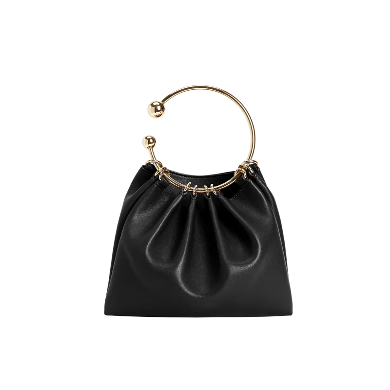 Cream Ring Handle Bag