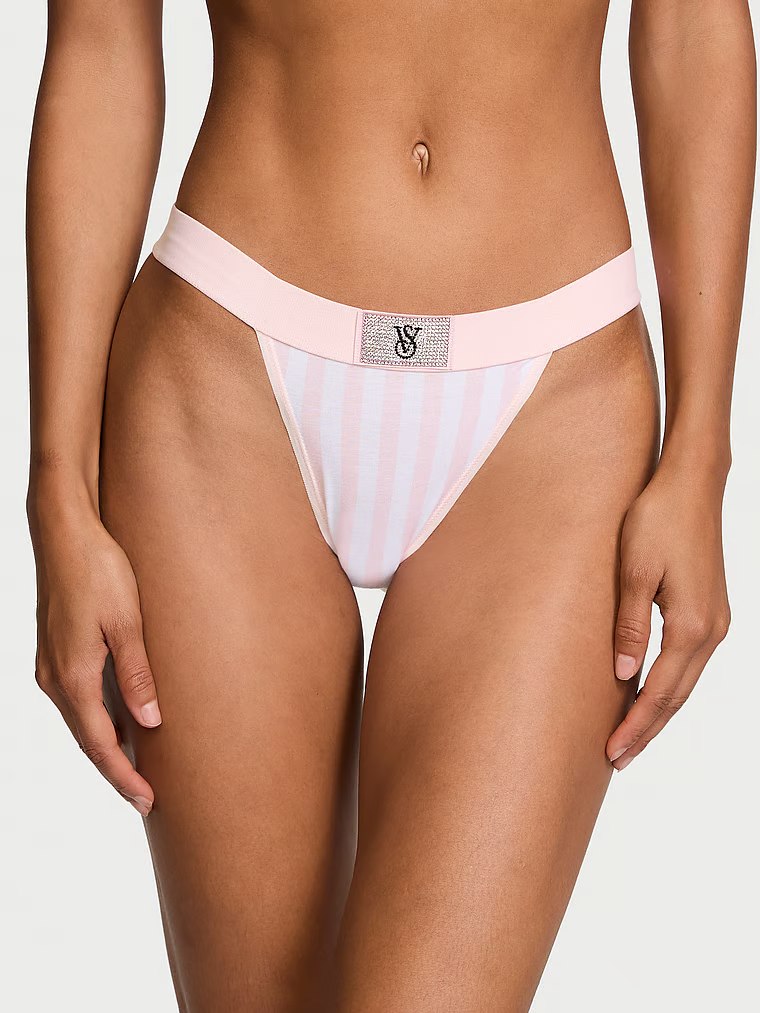 Shine Patch Lightly Lined Demi Bra & Panty