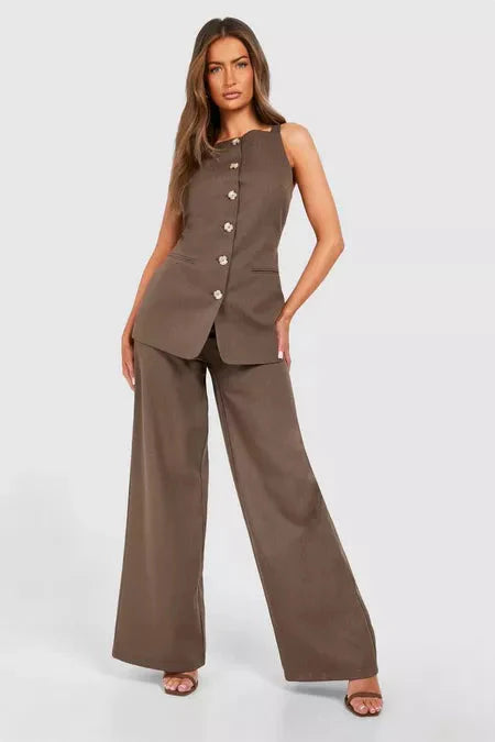Mrunal Thakur Muse Front Waistcoat & Trousers