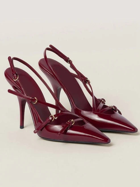 Cherry Luxe Stilettos Heels