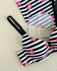 Sassy Stripes & Kisses