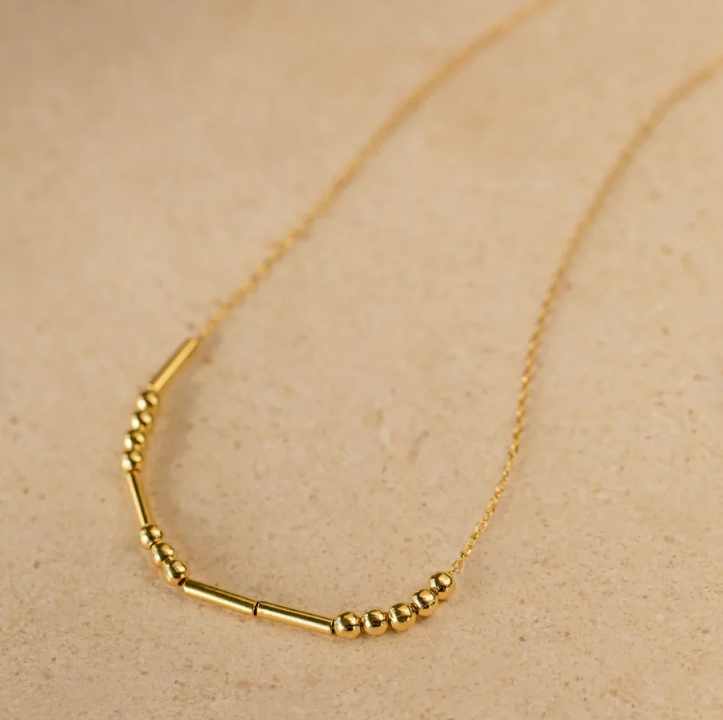 Morse Code Name Necklace