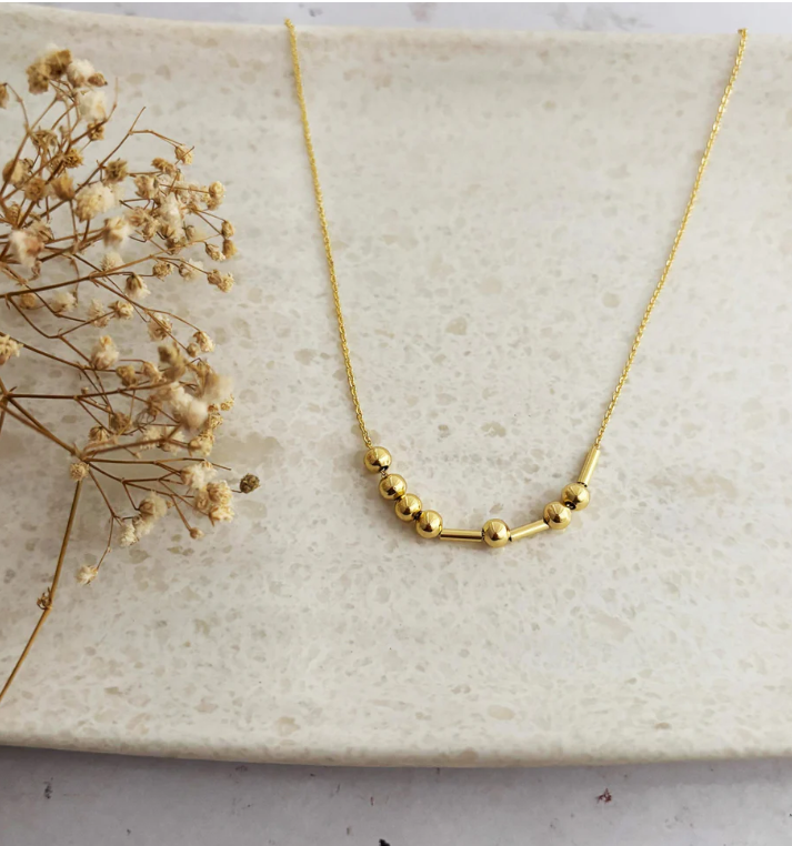 Morse Code Name Necklace