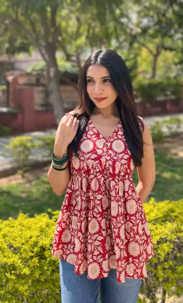 Combo of 2 Floral Charm Top & Tunic