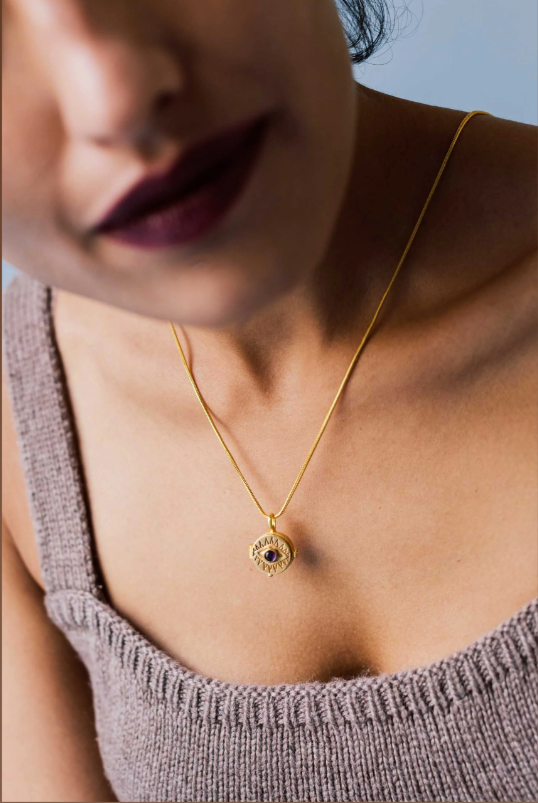 Nazar Battu Locket Chain Necklace