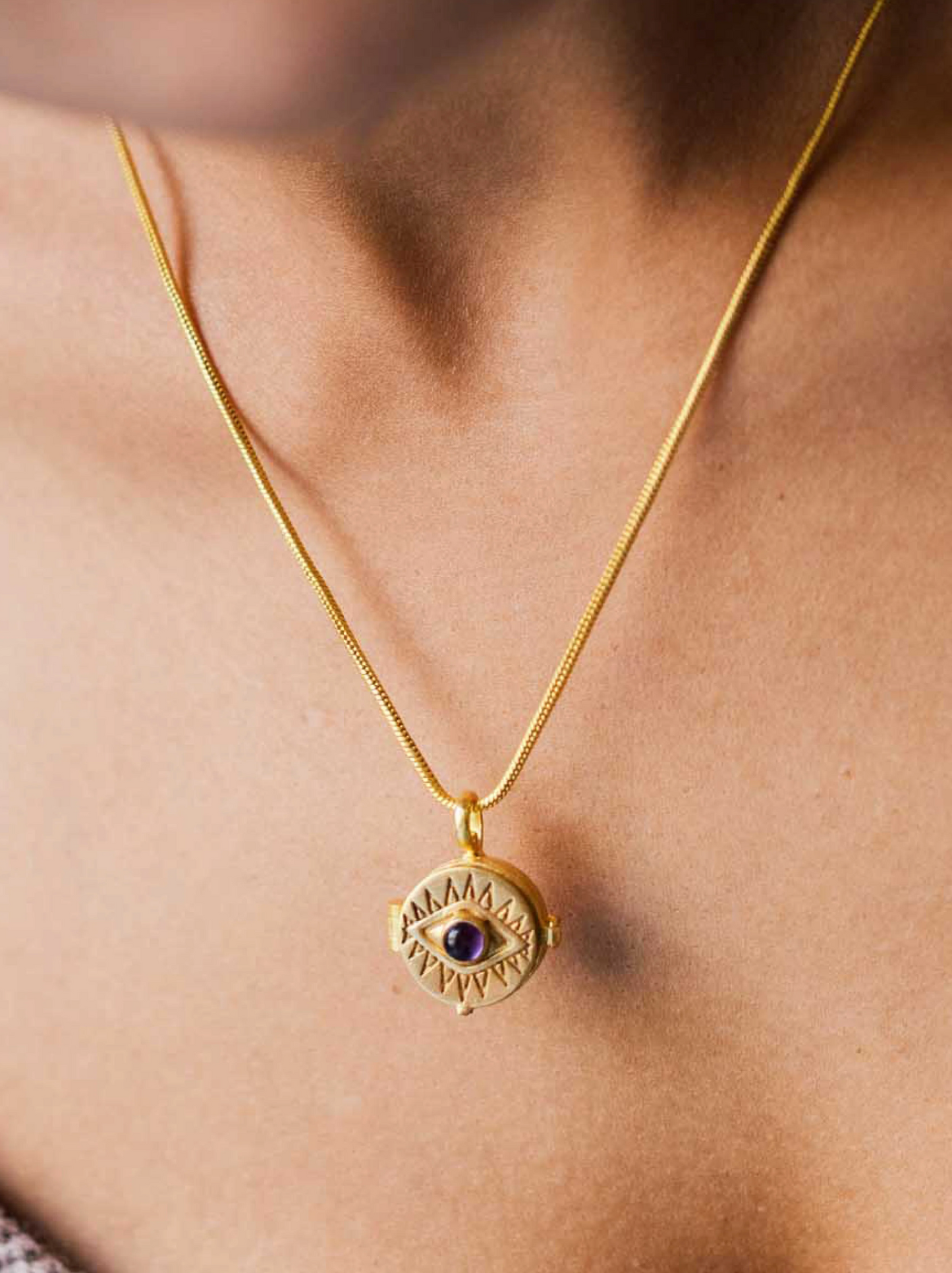 Nazar Battu Locket Chain Necklace