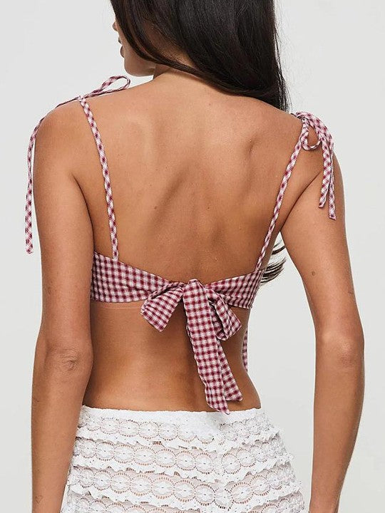 Women Checked Printed Top