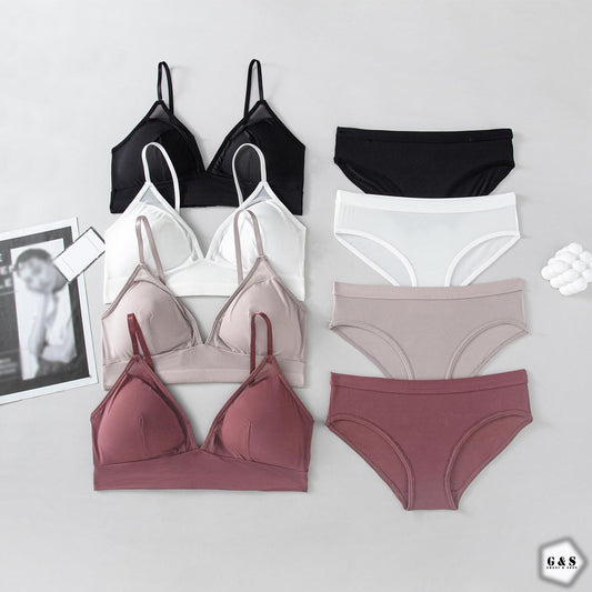 Nude Bra and Panty Set (Pack of 4)