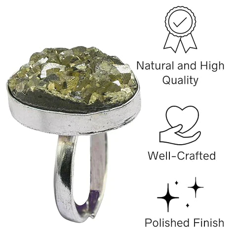 Money Attract Pyrite Ring With Lab Tested Certificate
