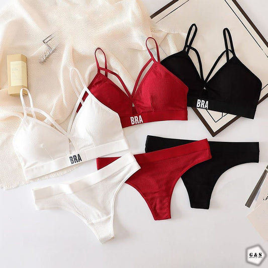 Bra/Bralette With Panty Sets (Pack Of 5)