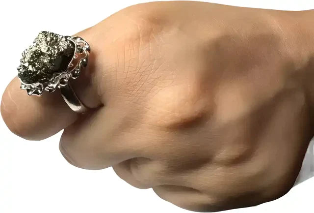 Money Attract Pyrite Ring With Lab Tested Certificate